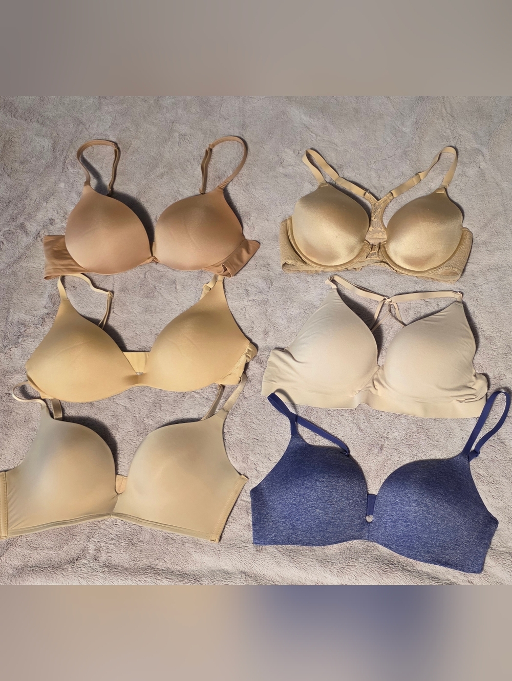 Women's Bundle of Size 36B Bras - 3 Maidenform, 2 Skims, 1 Wacoal